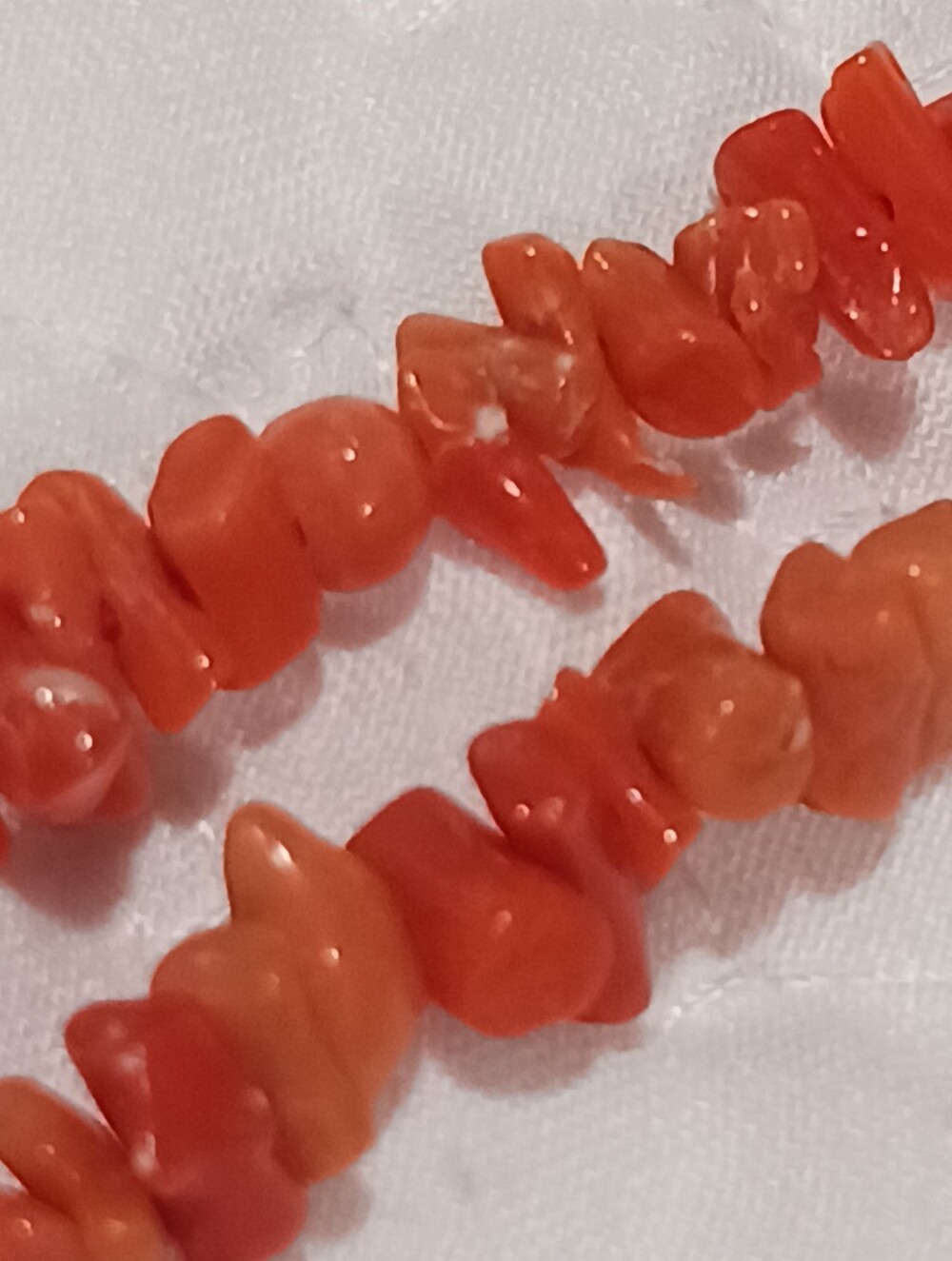 Vintage Giuliano Fratti Milan Branch Coral Layered 2-Strand Choker Necklace - Picture 11 of 15